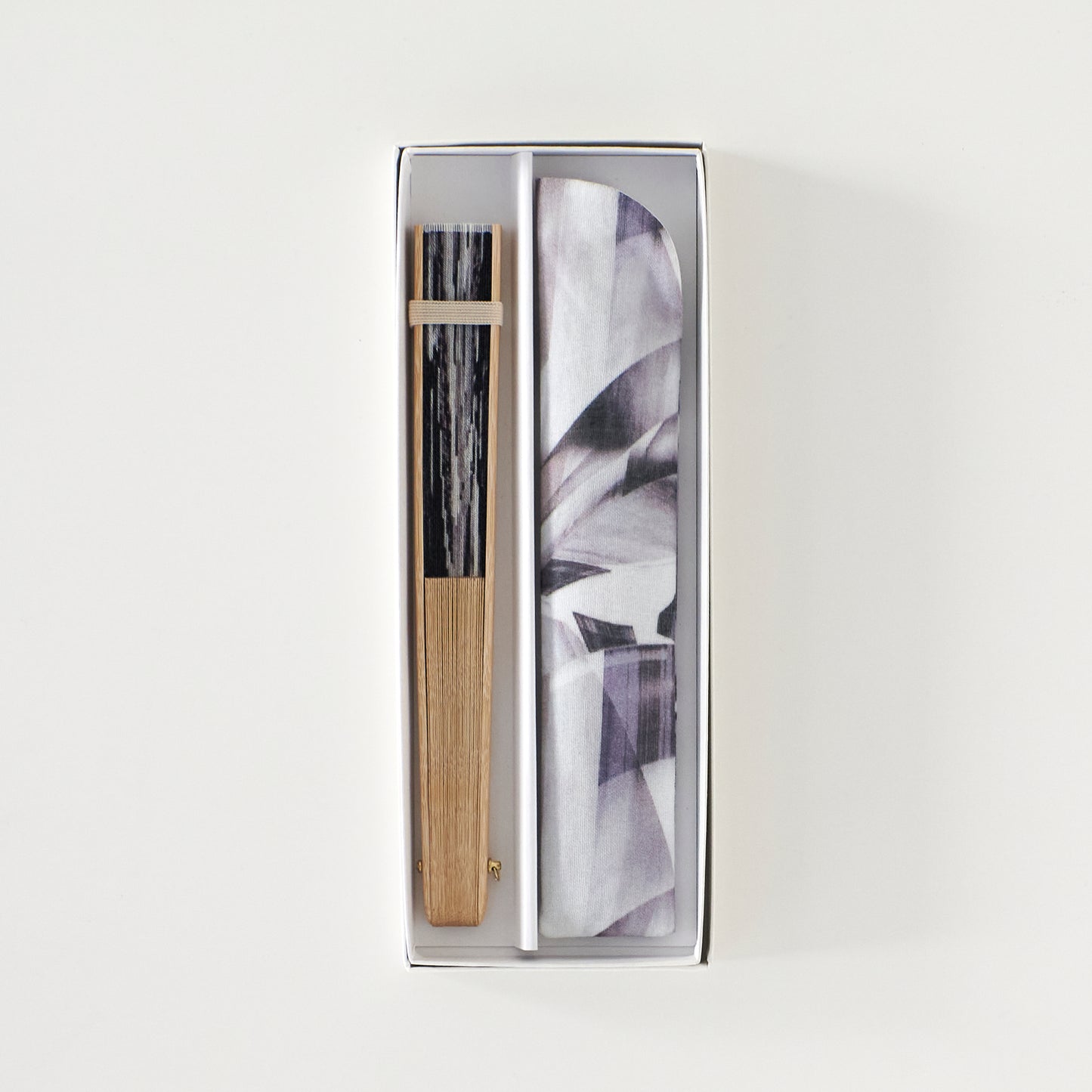 昔ながらの製法で仕立てた綿扇子 BLOCK DURING A WAVE _ 2 color