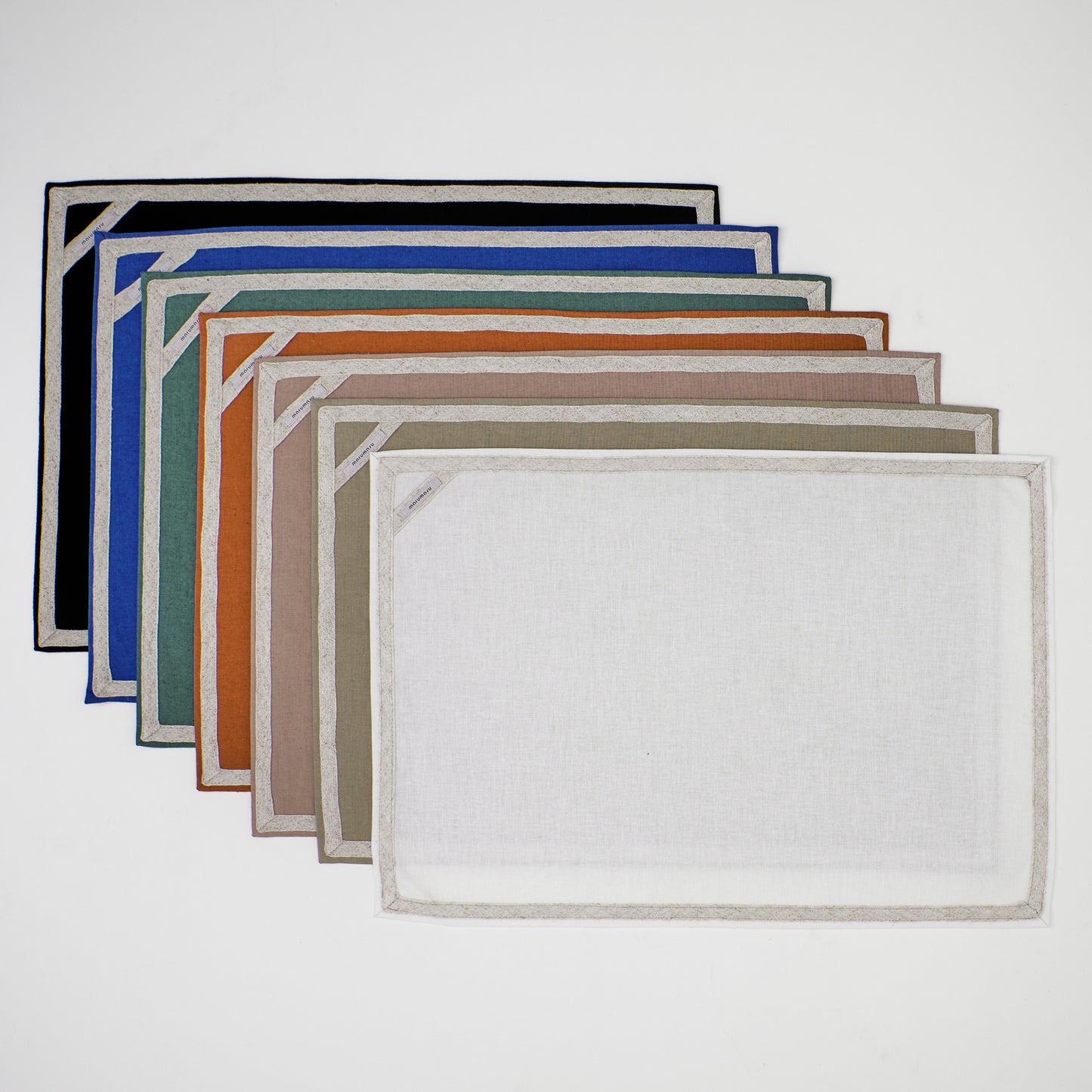 3プレート用のリネンテープランチョンマット _ 35cm×50cm