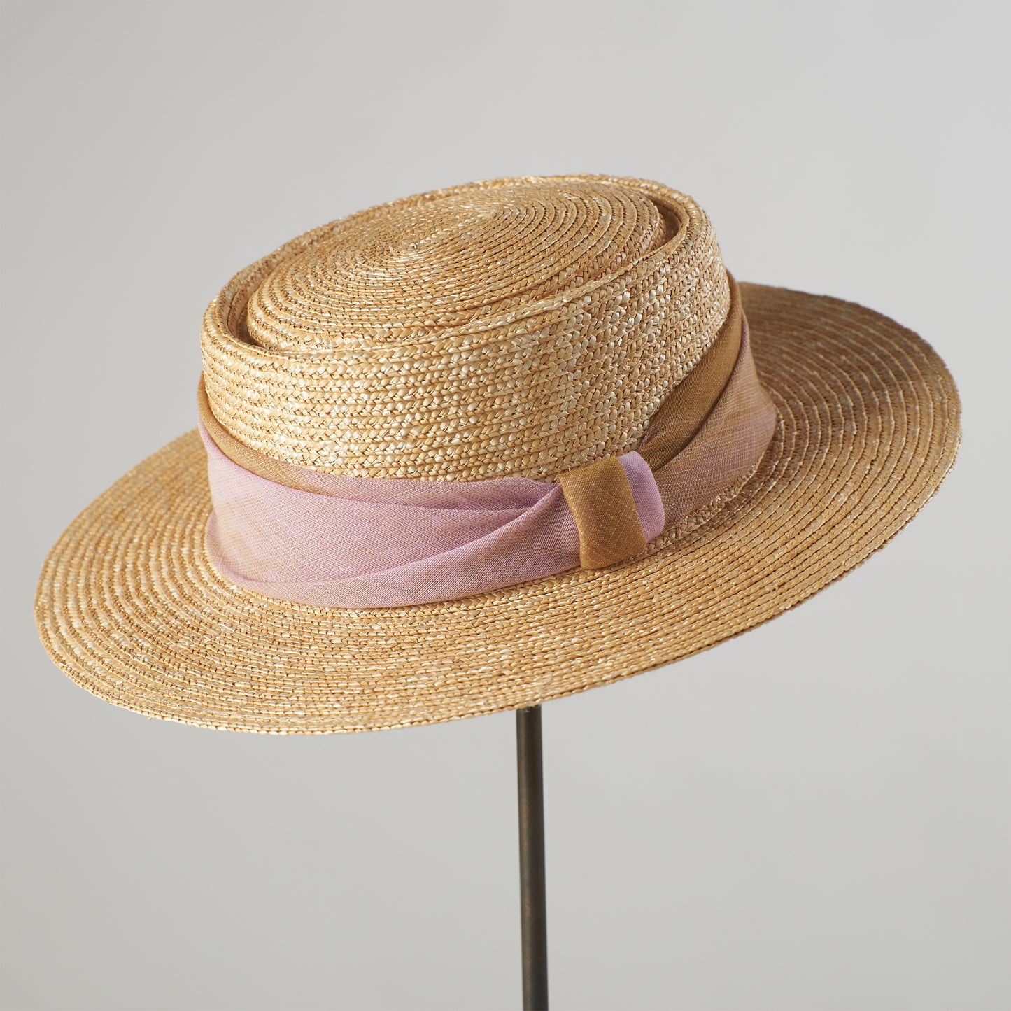ストールリボンの麦わら帽子 Sailor straw hat _ 3 colors