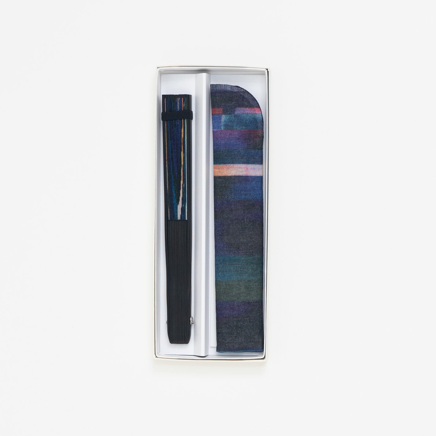 昔ながらの製法で仕立てた綿扇子 STONE BLOCK _ 2 colors