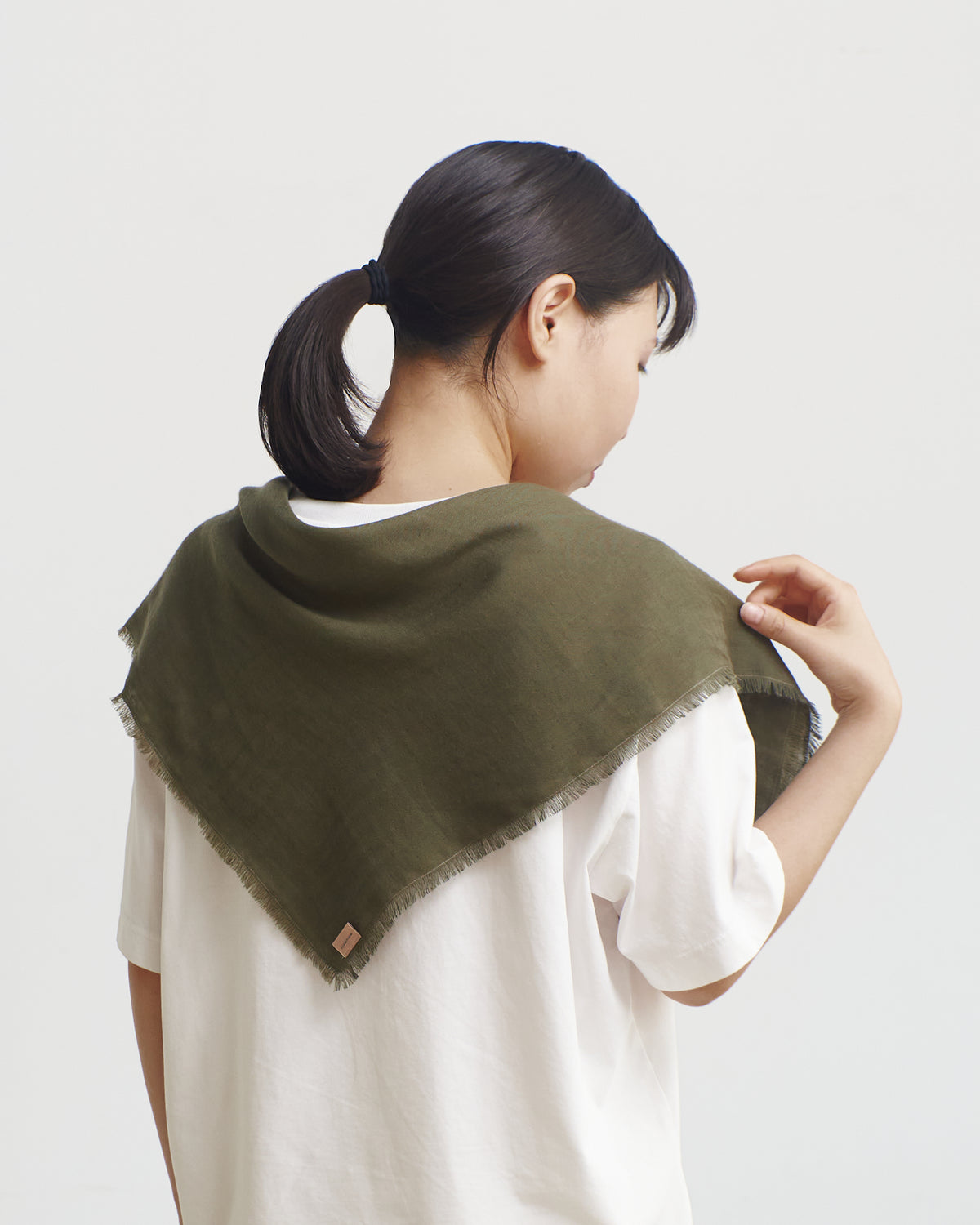 地球にやさしいリヨセルリバーシブルスカーフ　SOLID-6color