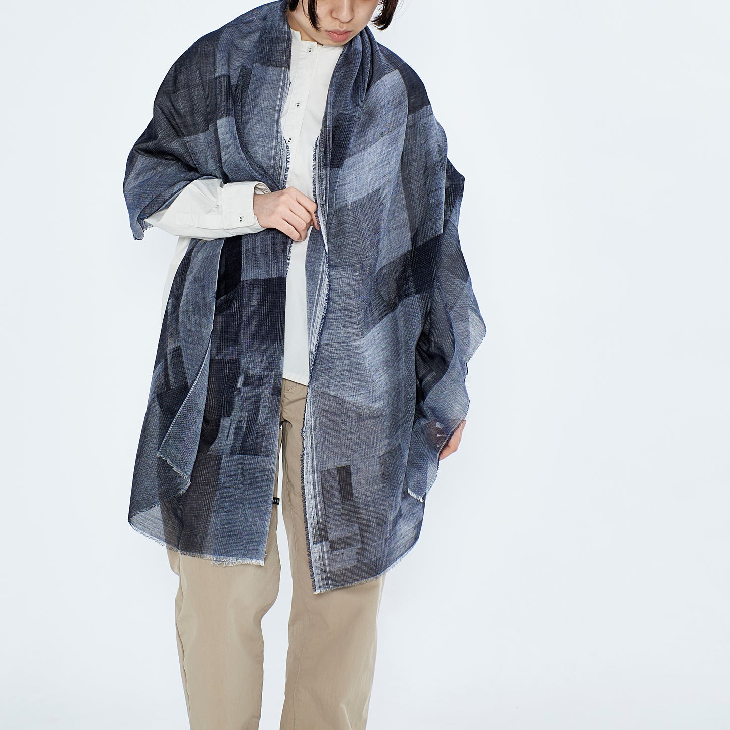 さらっと軽やかなコットンガーゼストール　COTTON GAUZE JEWEL POINTILLISM - 8color