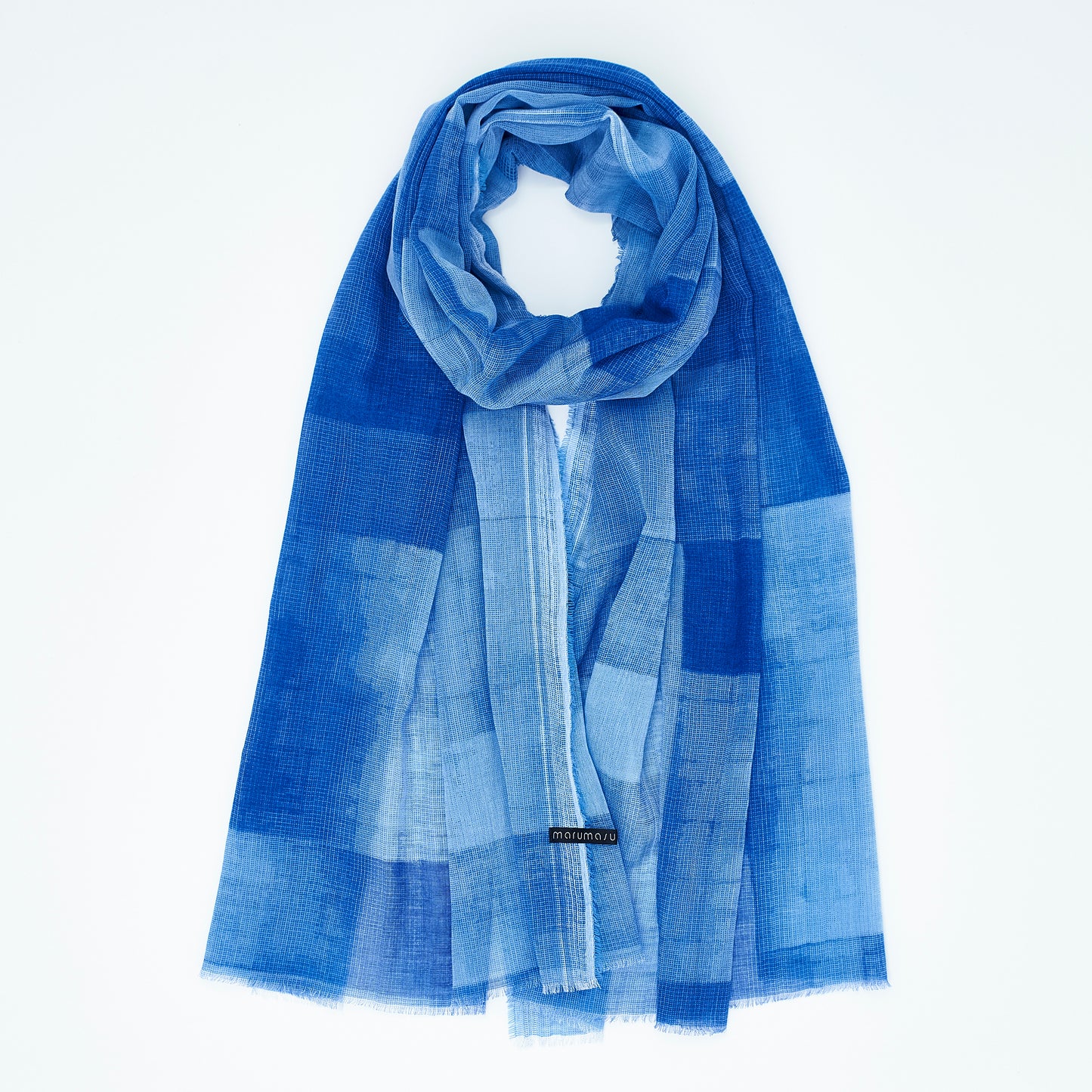 さらっと軽やかなコットンガーゼストール　COTTON GAUZE STONE BLOCK POINTILLISM - 8color