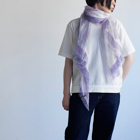風を纏う夏のラミーストール - DYEING-2color