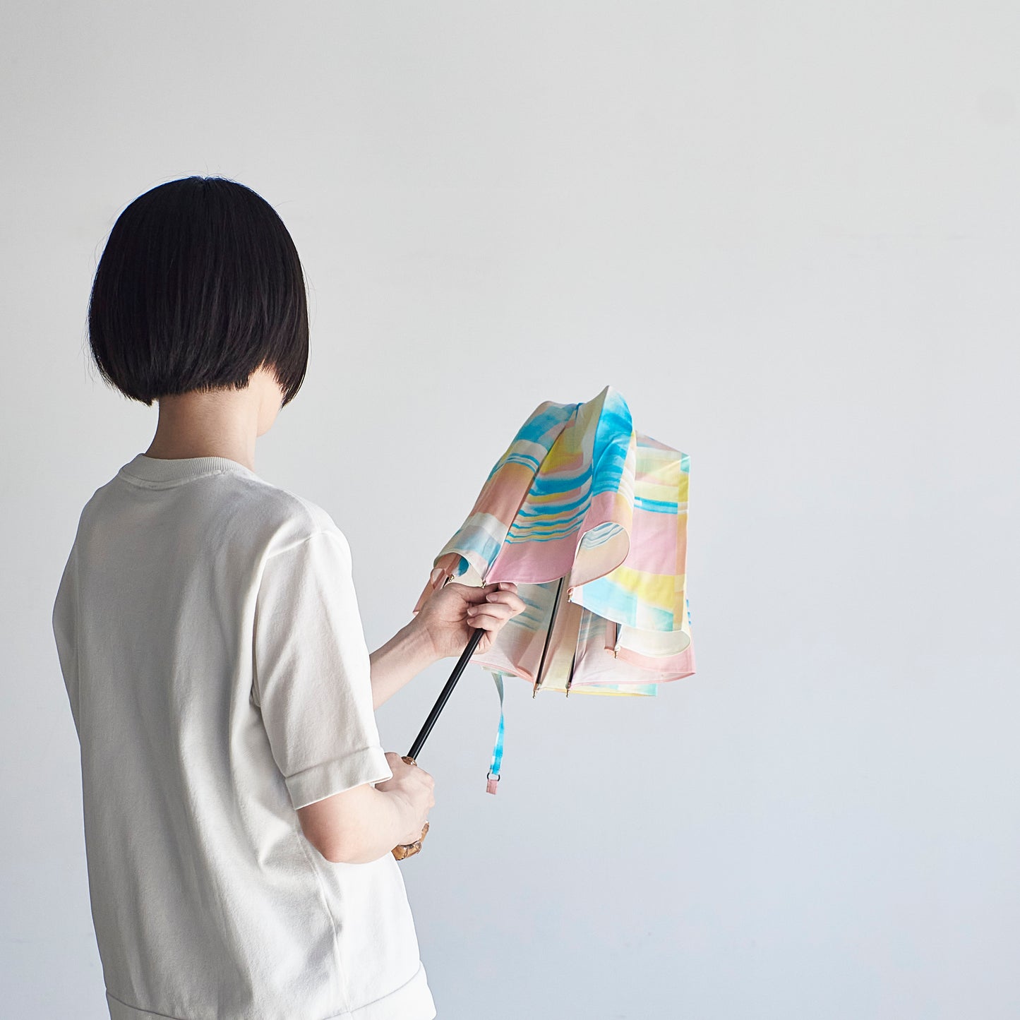 晴雨兼用の折りたたみ日傘 _ PARALLEL _ 2color