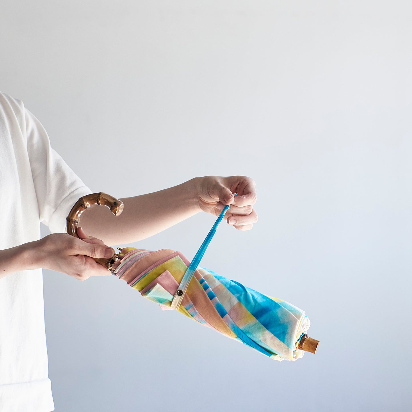 晴雨兼用の折りたたみ日傘 _ PARALLEL _ 2color