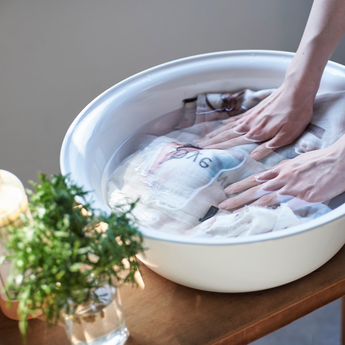 洗って育てるコットンストール - FACTORY - 1color