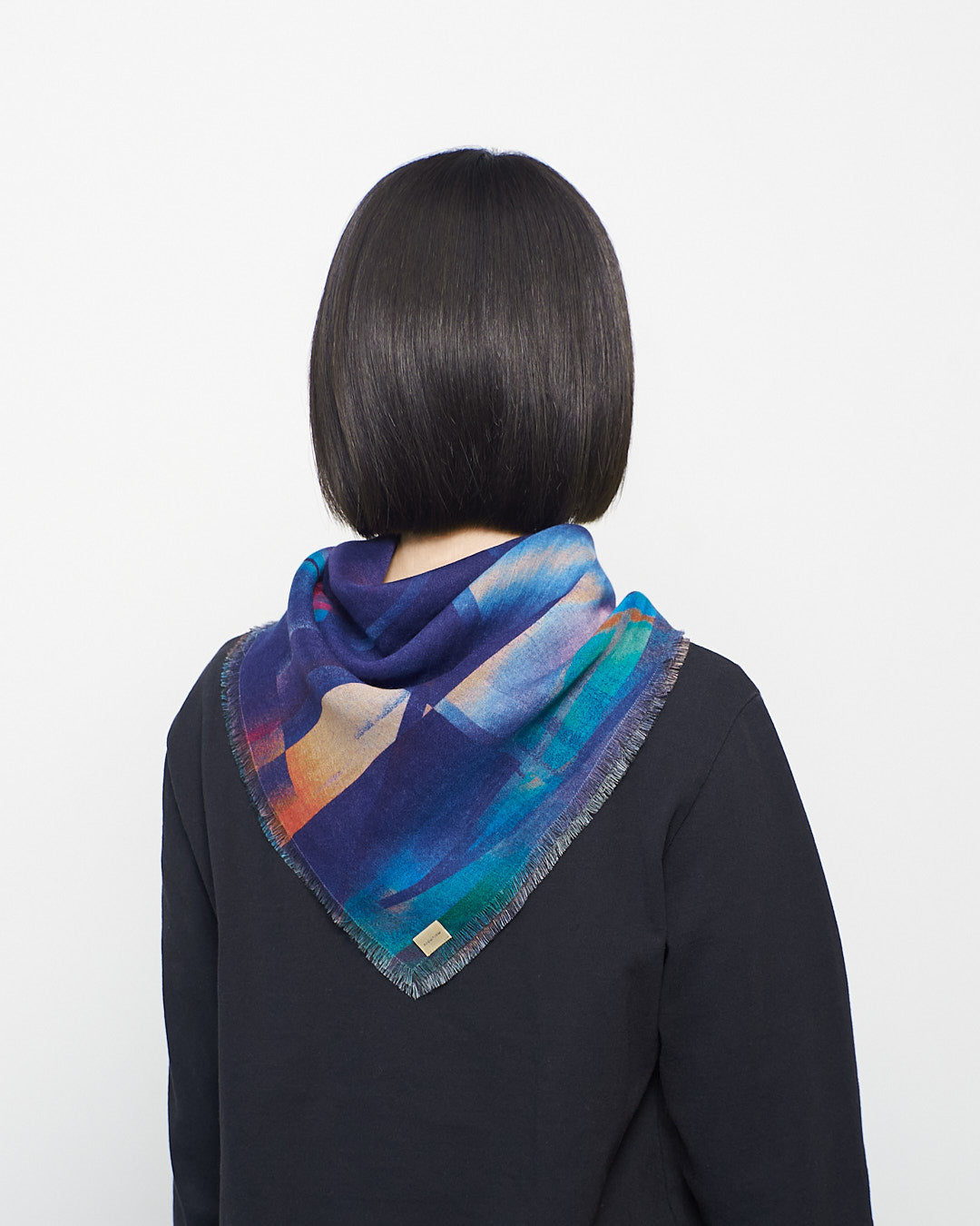 地球にやさしいリヨセルリバーシブルスカーフ　BRAQUE-2color