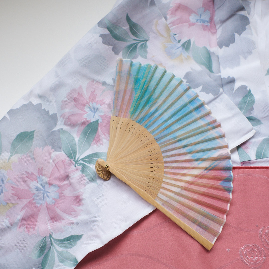 昔ながらの製法で仕立てた綿扇子　MIRAGE _ 2 colors