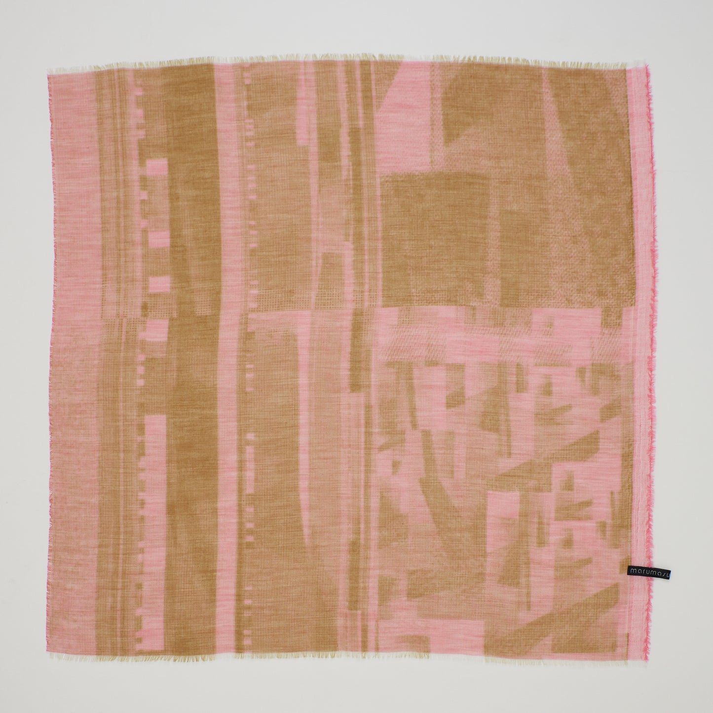 ふわっと心地よい洗えるスカーフ　COTTON GAUZE JEWEL POINTILLISM SQUARE- 3color