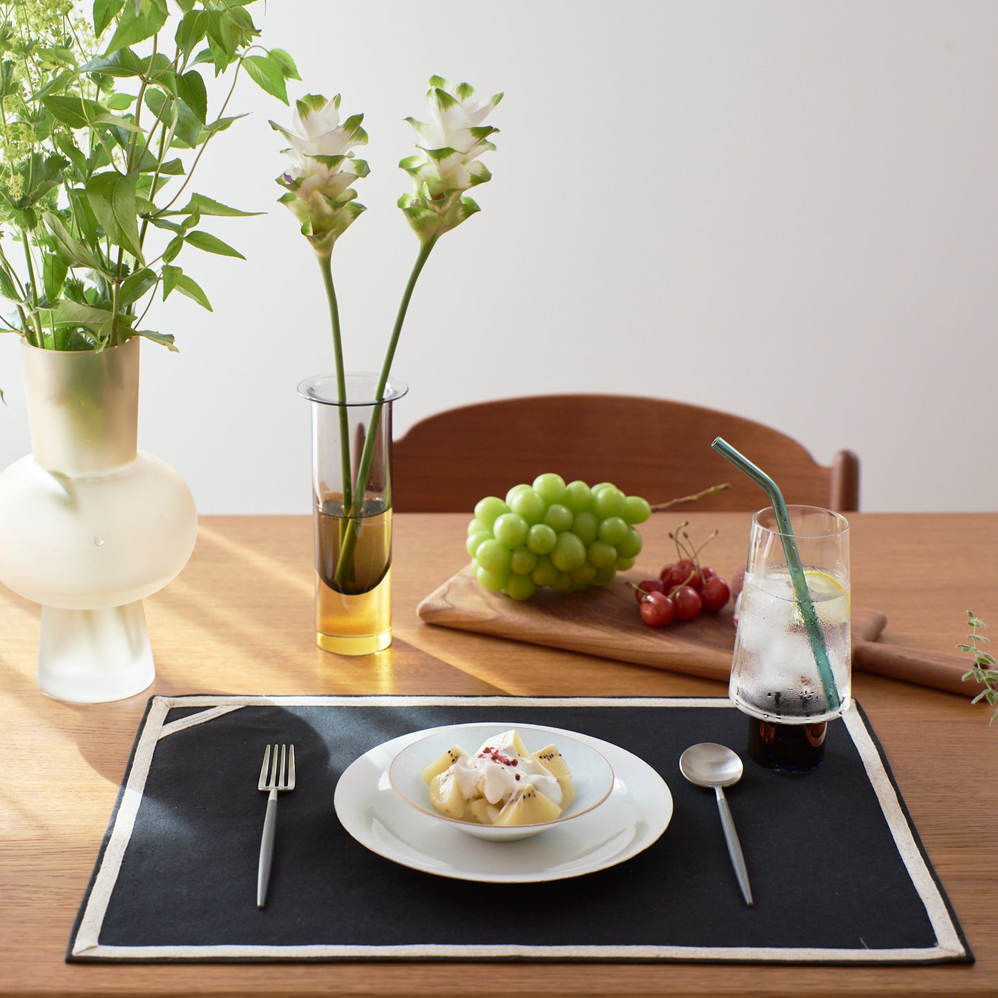 3プレート用のリネンテープランチョンマット _ 35cm×50cm