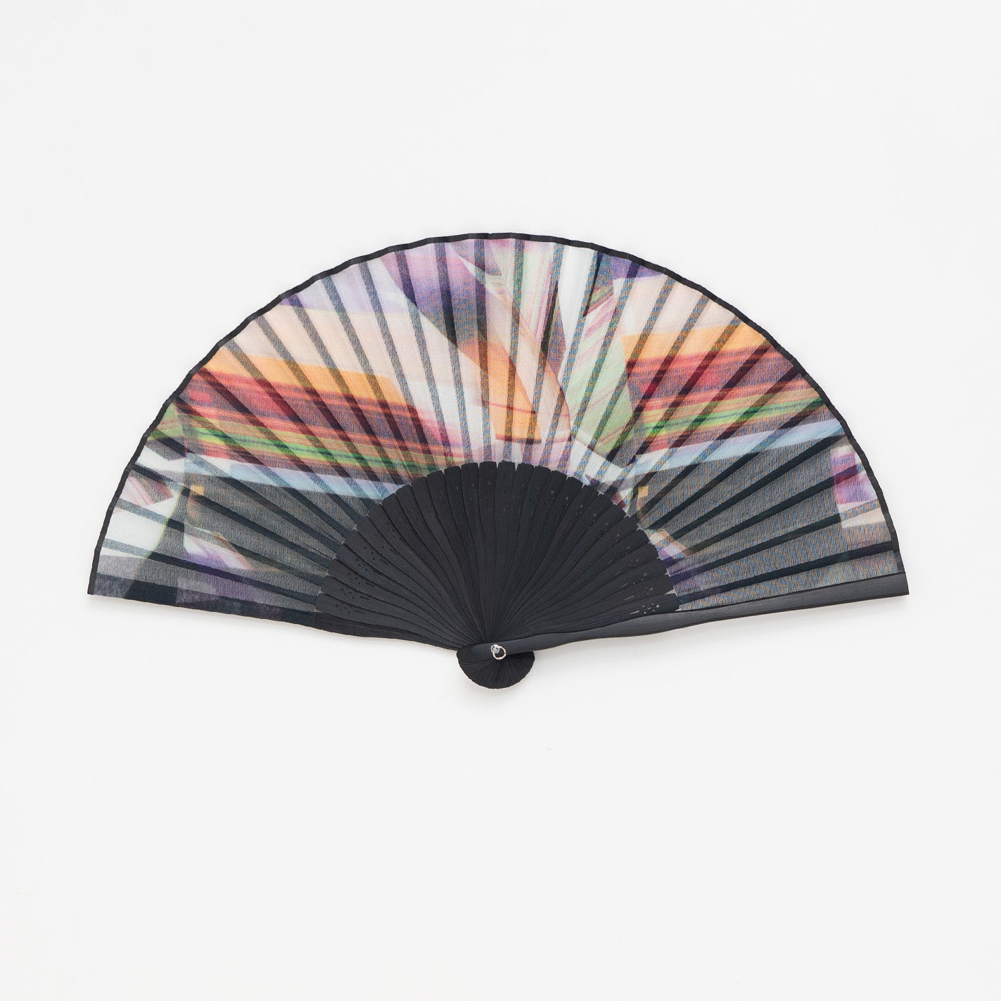 昔ながらの製法で仕立てた綿扇子　BLOCK DURING A WAVE _ 2 color