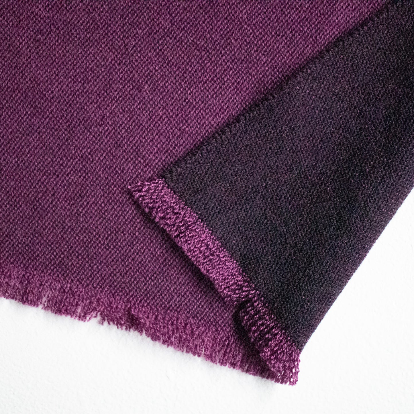 巻きやすいサイズのリバーシブルウールマフラー _ 4 colors