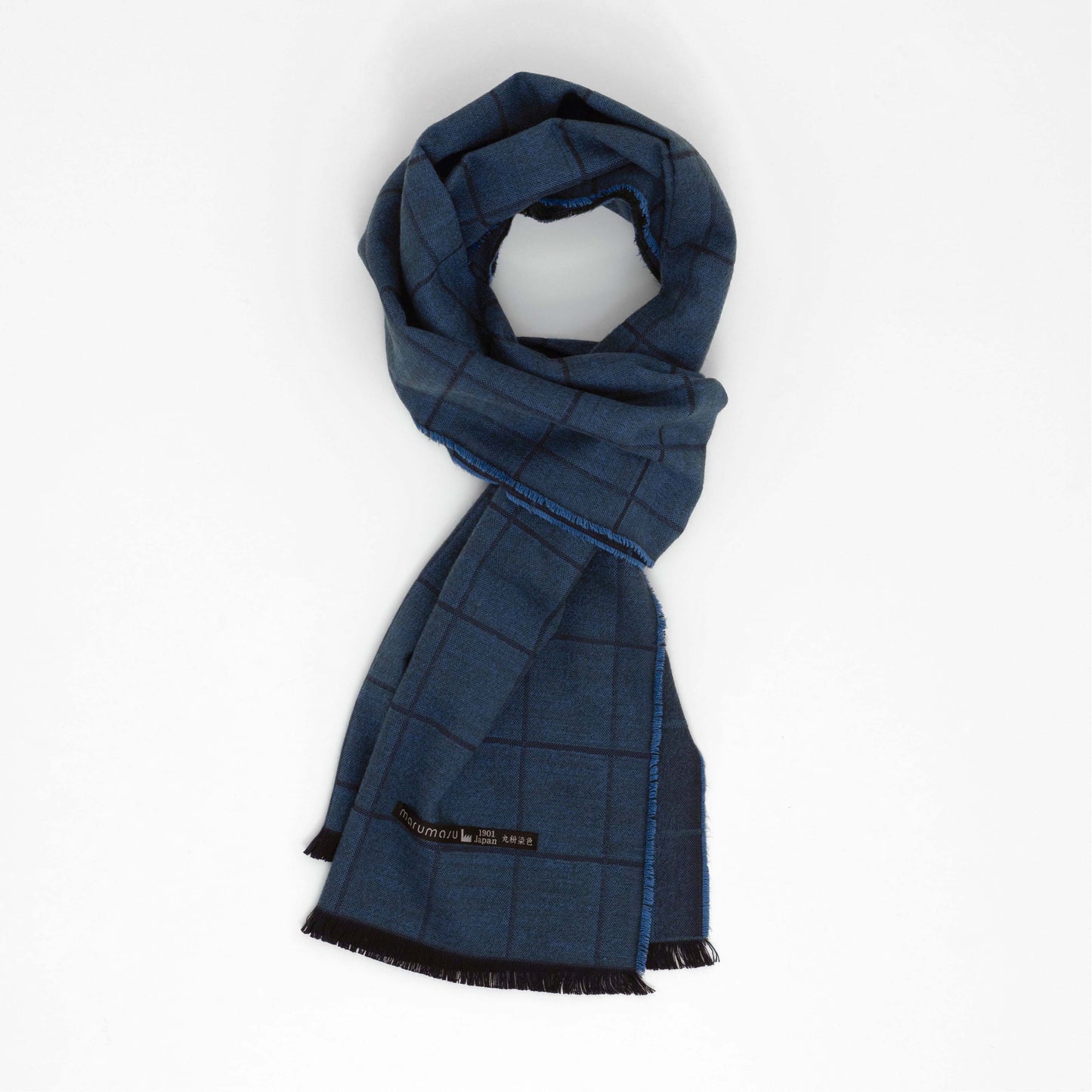 滑らかで暖かいシルク起毛マフラー _WINDOW PANE /5color